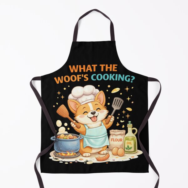 Item preview, What the Woof’s Cooking? Cute Chef Corgi designed and sold by Papier Atelier Art.