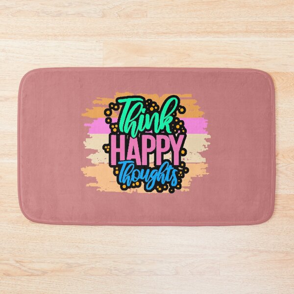 Item preview, Think Happy Thoughts – Positive and Motivational Phrases with Good Vibes designed and sold by AstronautMerch.