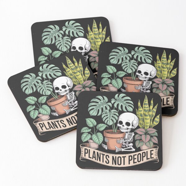 Item preview, Plants Not People - Cute Skeleton Gardener Aesthetic designed and sold by Pukisdaizi.