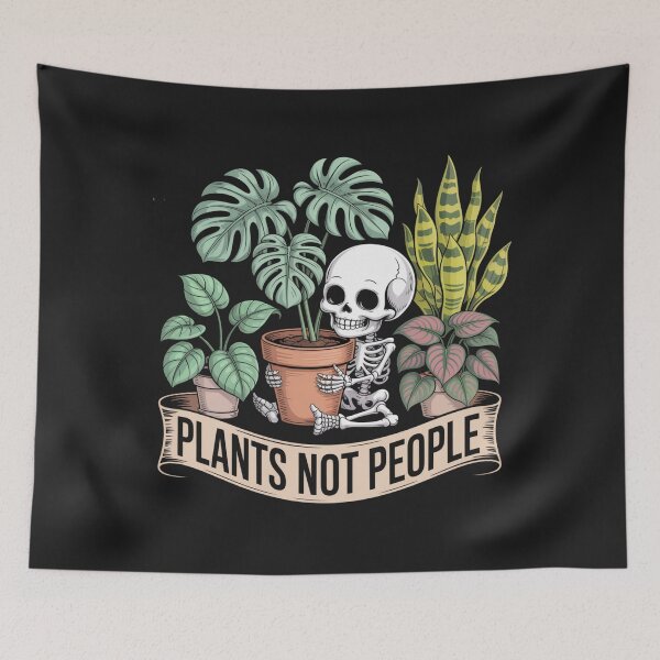 Item preview, Plants Not People - Cute Skeleton Gardener Aesthetic designed and sold by Pukisdaizi.