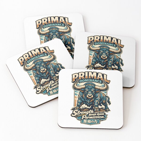 Item preview, Primal Dominance Bull Gym Motivation Alpha Strength Aesthetic | Fierce Muscular Taurus Beast Powerlifting Streetwear Design by Vivaan Studio designed and sold by Vivaan Studio.