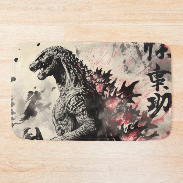Item preview, Godzilla Kaiju Monster Sumi-e designed and sold by AnimeArsenalPrints.