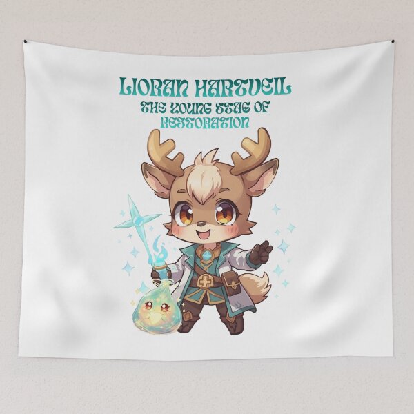 Item preview, Lioran Hartveil – Young Stag of Restoration | Fantasy Deer Healer Doctor designed and sold by Monzora.