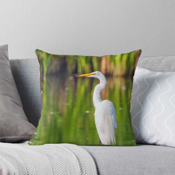 Item preview, Great Egret on a Log designed and sold by S. J. Coates Creative.