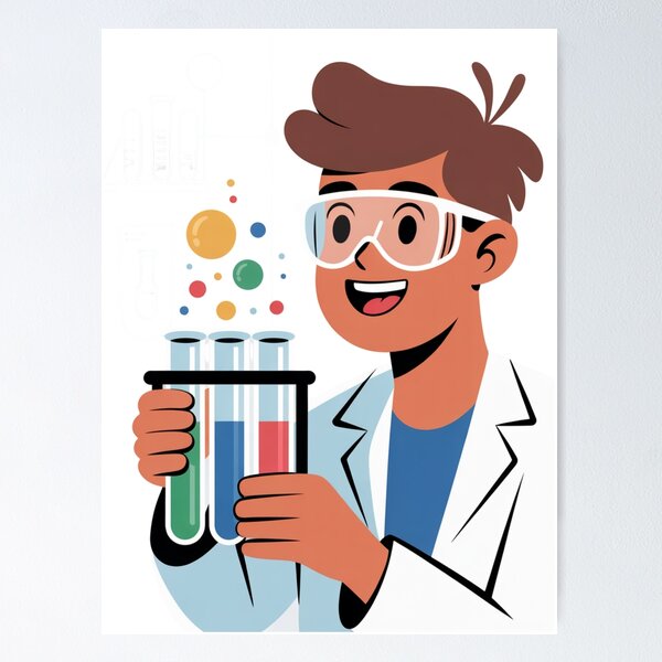 Item preview, Lab Tech With Test Tubes designed and sold by McVrax.