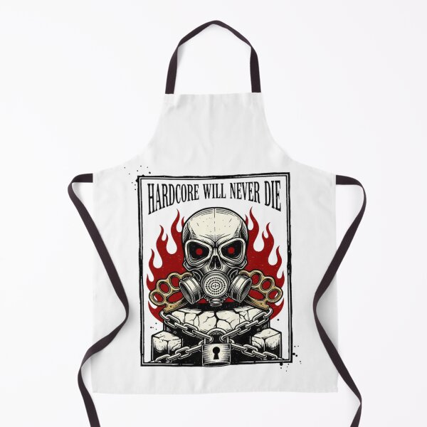 Item preview, Hardcore will never die skull designed and sold by RichTeeDesigns.