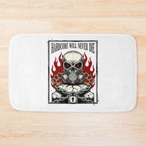 Item preview, Hardcore will never die skull designed and sold by RichTeeDesigns.