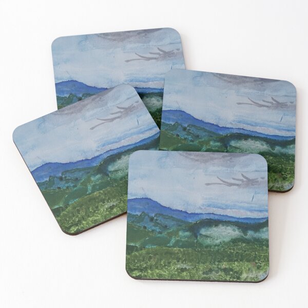 Item preview, Smoky Mountains Watercolor Landscape Panorama designed and sold by Drawings by Daylight.