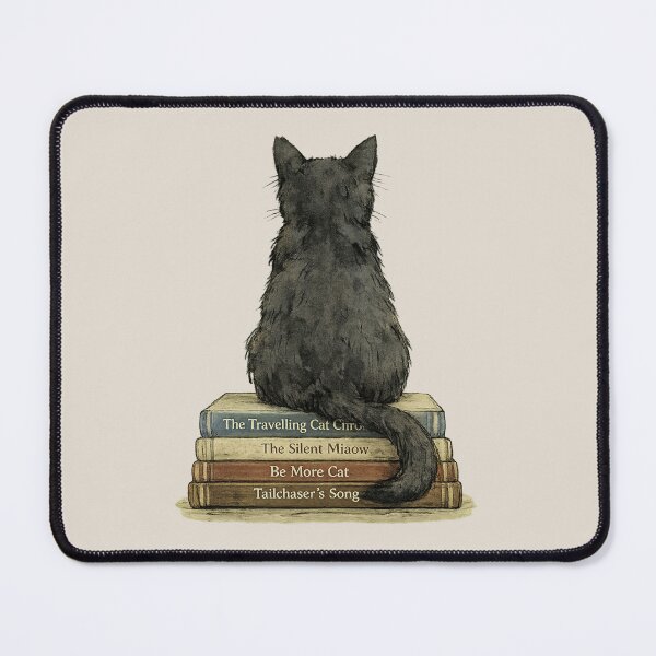 Item preview, Cat on a Stack of Favourite Books designed and sold by ChirpInc.