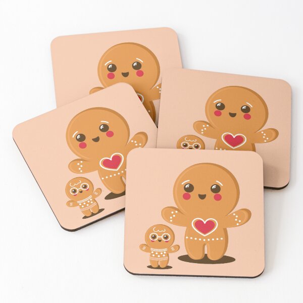 Item preview,  Cute New Year Gingerbread Cookies Cartoon with Glasses designed and sold by nada-art.