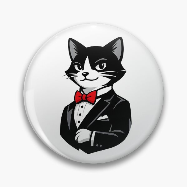 Item preview,  Dapper Cat – Classy Tuxedo Logo designed and sold by Dax Studio.