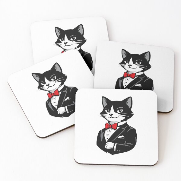 Item preview,  Dapper Cat – Classy Tuxedo Logo designed and sold by Dax Studio.