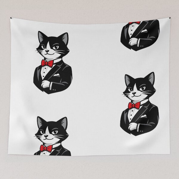 Item preview,  Dapper Cat – Classy Tuxedo Logo designed and sold by Dax Studio.
