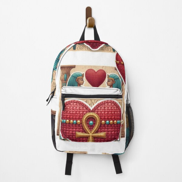 Item preview, Ancient Egyptian Crochet Valentine - Pharaonic Hearts & Icons Art designed and sold by TheNileLoom.