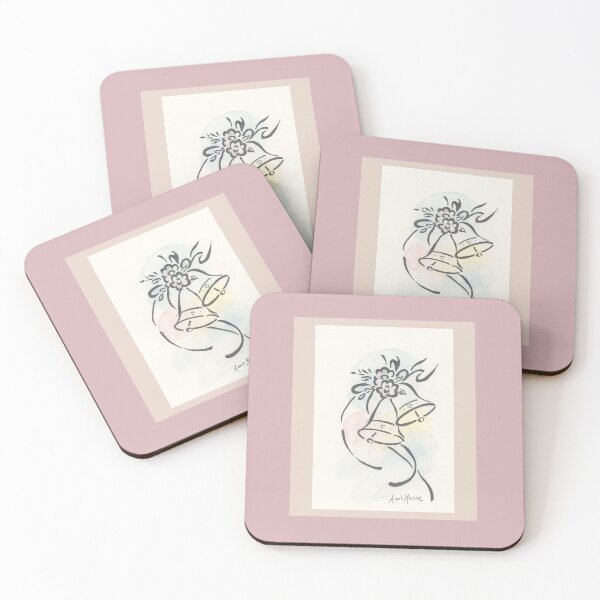Item preview, Bells for Joy - watercolor and pen designed and sold by Annie Mason Art.