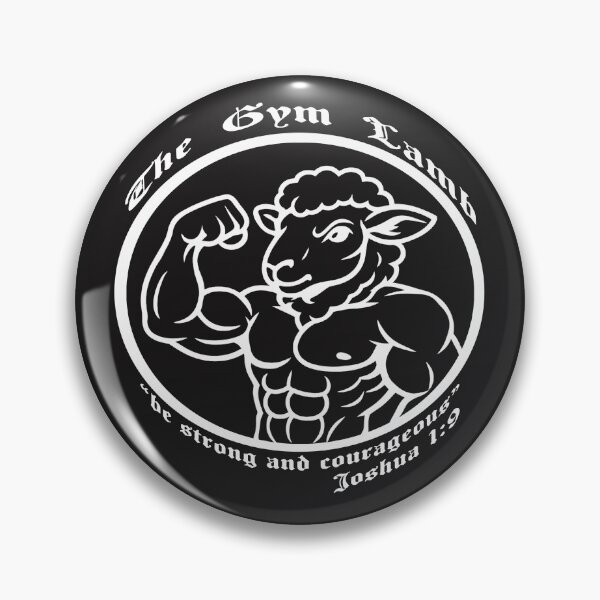 Item preview, the gym lamb on black designed and sold by Milt-D-Sign.