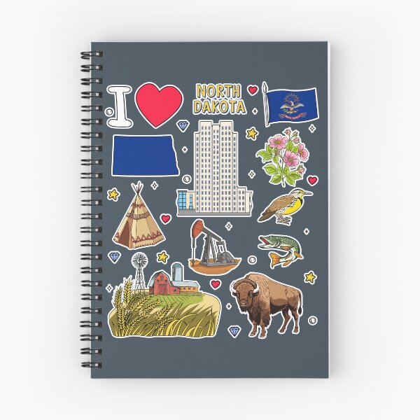 Item preview, North Dakota State Pride, Icons & Symbols Sticker Pack Style designed and sold by mashmosh.