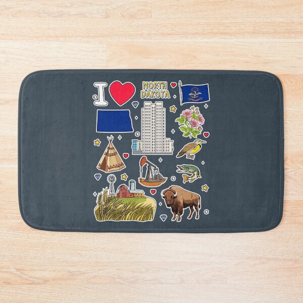 Item preview, North Dakota State Pride, Icons & Symbols Sticker Pack Style designed and sold by mashmosh.