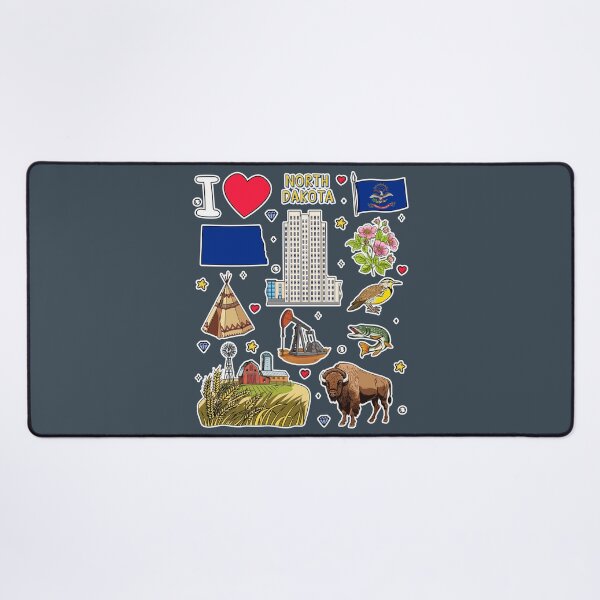 Item preview, North Dakota State Pride, Icons & Symbols Sticker Pack Style designed and sold by mashmosh.