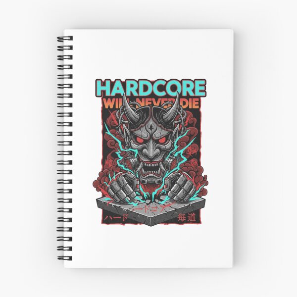 Item preview, Hardcore will never die hannya mask designed and sold by RichTeeDesigns.