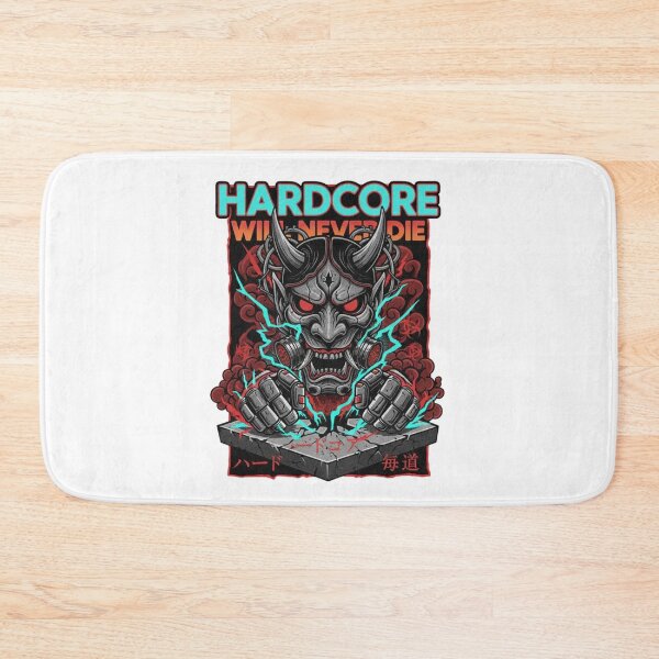 Item preview, Hardcore will never die hannya mask designed and sold by RichTeeDesigns.
