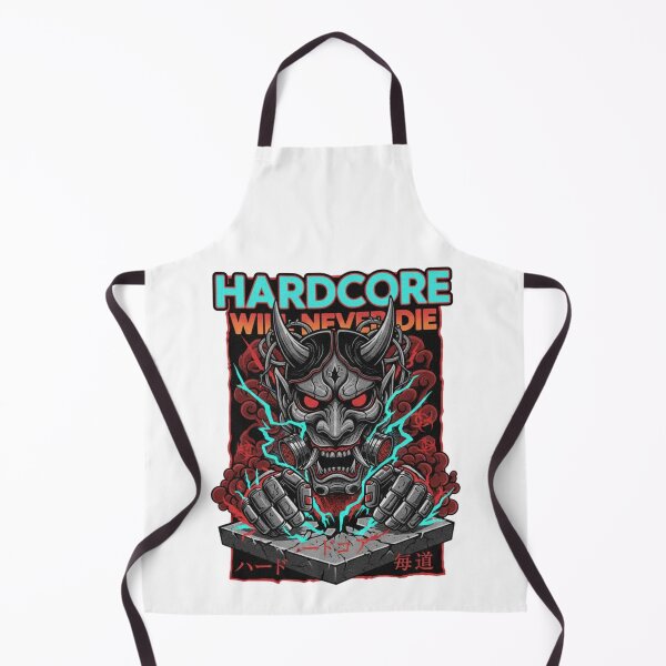 Item preview, Hardcore will never die hannya mask designed and sold by RichTeeDesigns.