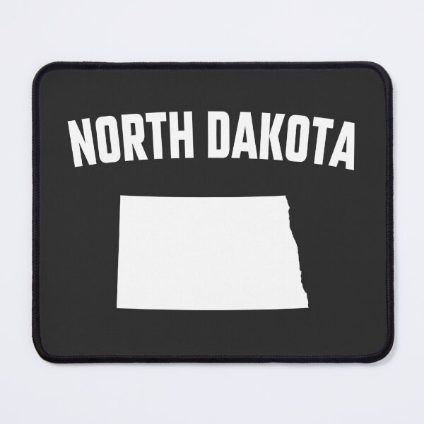 Item preview, North Dakota State Map Outline - Minimalist White Design designed and sold by mashmosh.