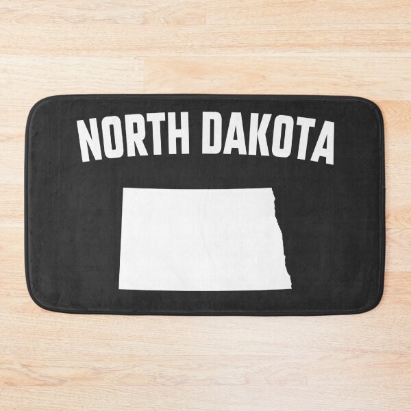 Item preview, North Dakota State Map Outline - Minimalist White Design designed and sold by mashmosh.