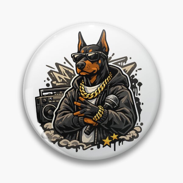 Item preview, Doberman Rapper – Street Style Dog Logo designed and sold by Dax Studio.