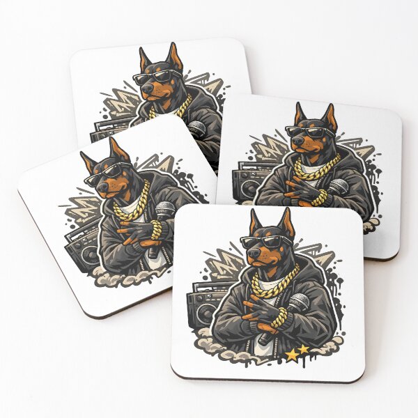 Item preview, Doberman Rapper – Street Style Dog Logo designed and sold by Dax Studio.