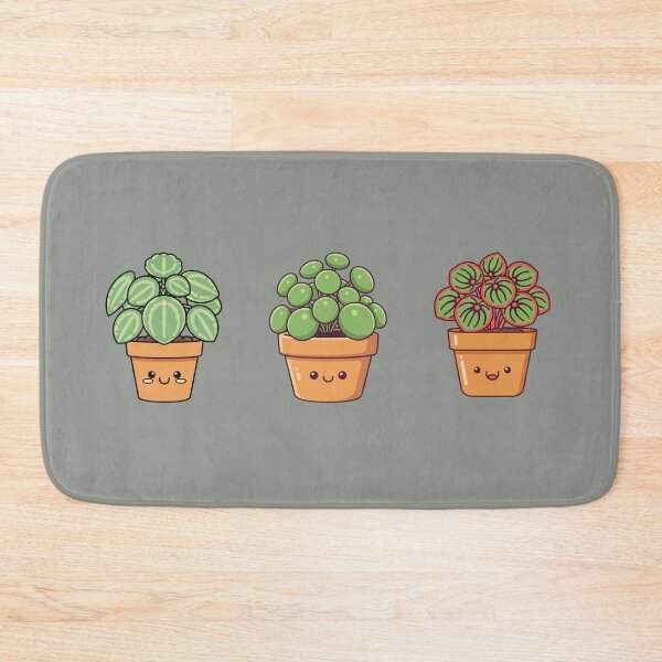 Item preview, Cute Kawaii Potted Plants - Trio of Happy Succulents designed and sold by Pukisdaizi.