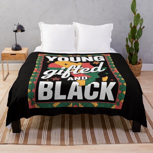 Item preview, Black History Month African Maps Young Gifted & Black Pride designed and sold by HesterFoley.