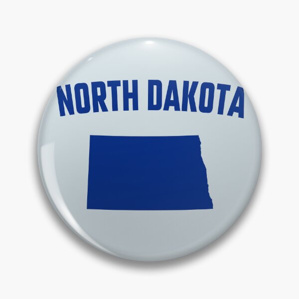 Item preview, North Dakota State Pride - Classic Blue Silhouette Map designed and sold by mashmosh.