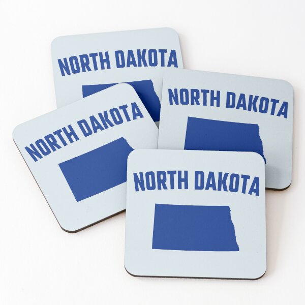 Item preview, North Dakota State Pride - Classic Blue Silhouette Map designed and sold by mashmosh.