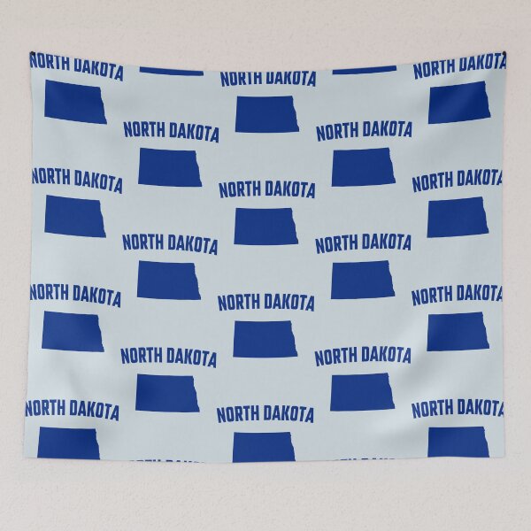 Item preview, North Dakota State Pride - Classic Blue Silhouette Map designed and sold by mashmosh.