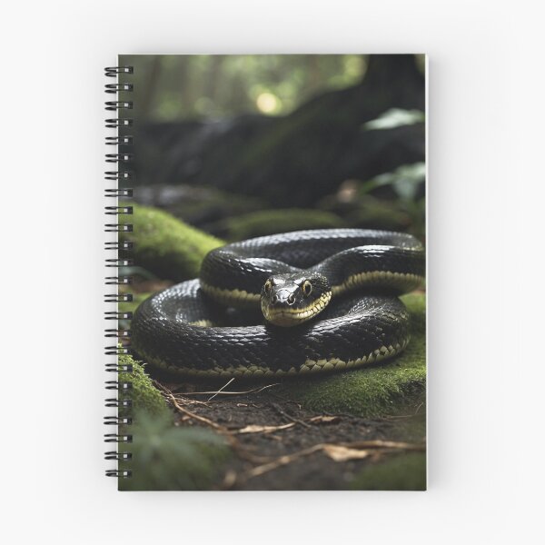 Item preview, Black Snake in the Forest – Dark Elegance and Ancient Power designed and sold by Traumrausch.