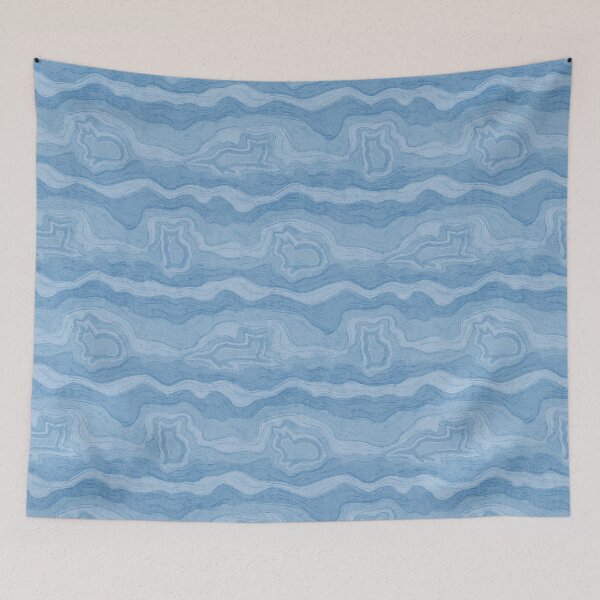 Item preview, Agate Cat Stone Flow Blue Gray designed and sold by miavaldez.