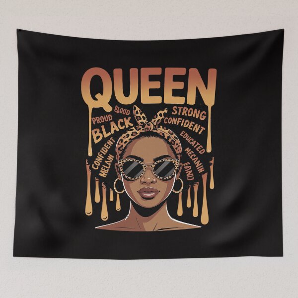 Item preview, Black Woman Educated Strong Melanin Queen African American designed and sold by HesterFoley.