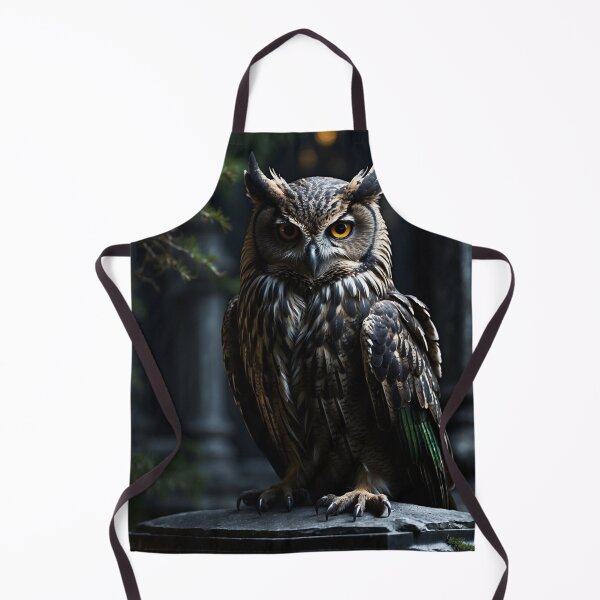 Item preview, dark owl in night forest designed and sold by Traumrausch.