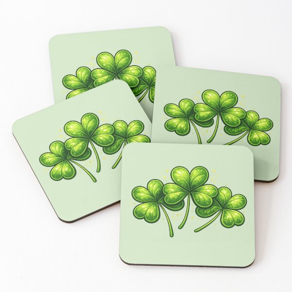 Item preview, Glowing Shamrock Cluster – Magical St. Patrick's Day designed and sold by PunchDrop.