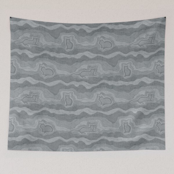 Item preview, Agate Cat Stone Flow Tarragon Gray designed and sold by miavaldez.