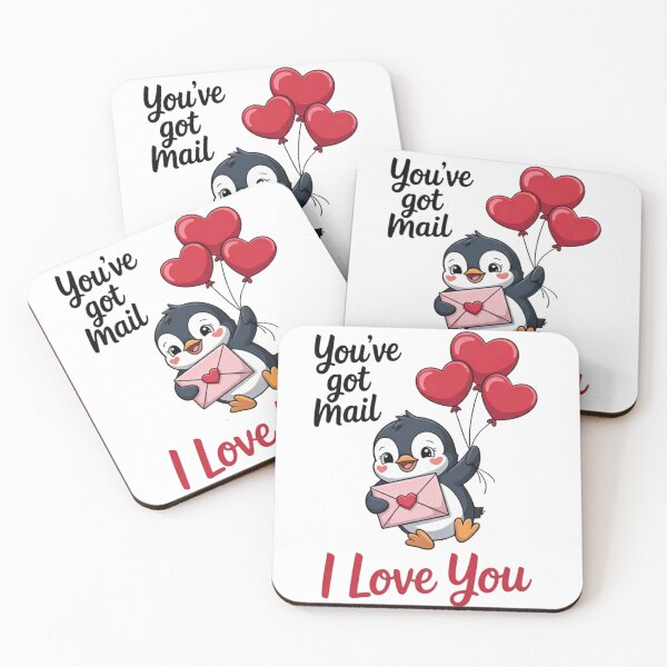 Item preview, Valentine-Cute Penguin Love Letter – You’ve Got Mail I Love You designed and sold by Carftastic.