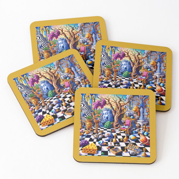 Item preview, Whimsical Surrealism: The Checkered Dreamscape designed and sold by daweave77.