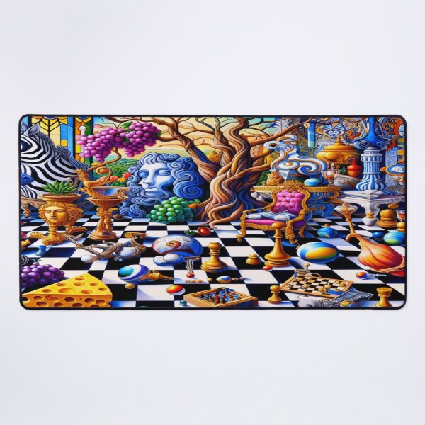 Item preview, Whimsical Surrealism: The Checkered Dreamscape designed and sold by daweave77.