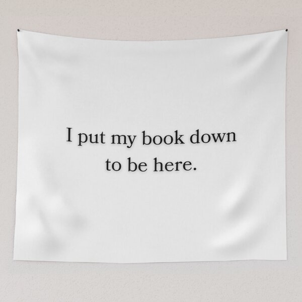 Item preview, I Put My Book Down To Be Here designed and sold by lavndershrtdays.