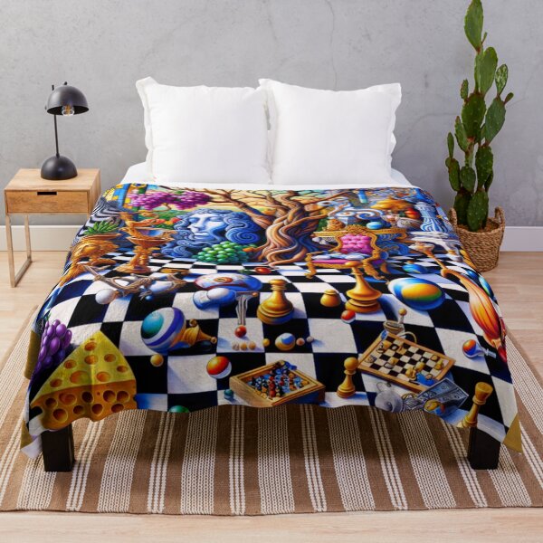 Item preview, Whimsical Surrealism: The Checkered Dreamscape designed and sold by daweave77.