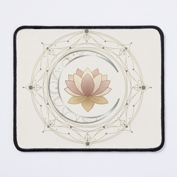Item preview, Celestial Lotus Moon Mandala Wall Art designed and sold by MonaRose_Art.