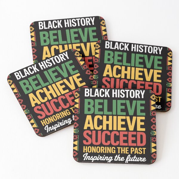Item preview, Black History Month Believe Achieve Succeed Melanin African designed and sold by PattonJillian.