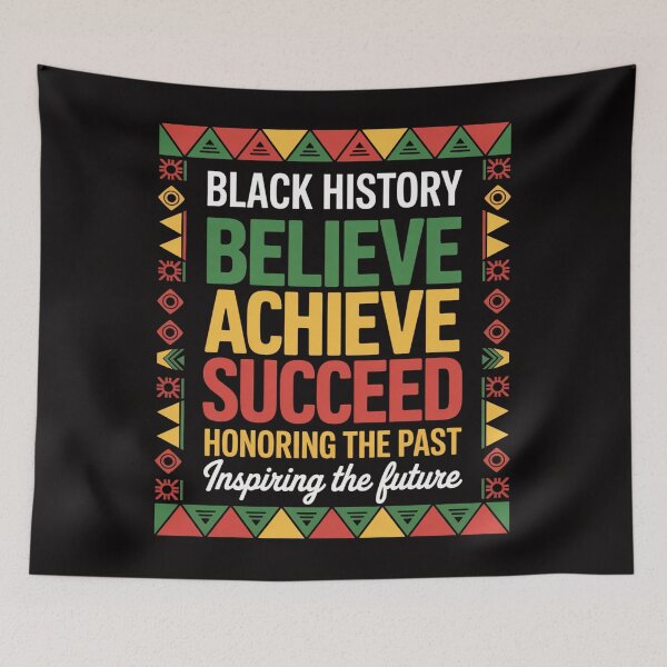 Item preview, Black History Month Believe Achieve Succeed Melanin African designed and sold by PattonJillian.
