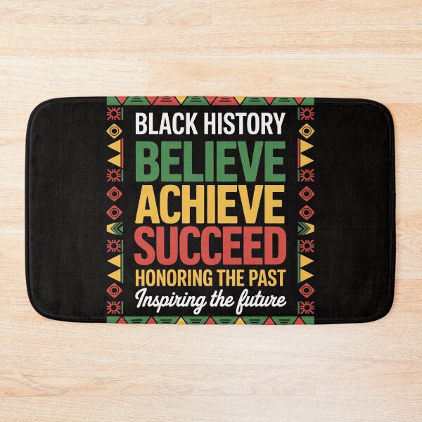 Item preview, Black History Month Believe Achieve Succeed Melanin African designed and sold by PattonJillian.